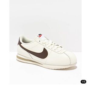 Nike Cream and brown Cortez Sneakers
